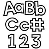 Carson Dellosa Education White with Black Trim Combo Pack EZ Letters, 219 Pieces Per Pack, 3 Packs - 2 of 4