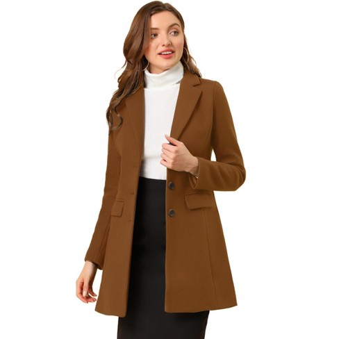 Ladies single breasted outlet coat