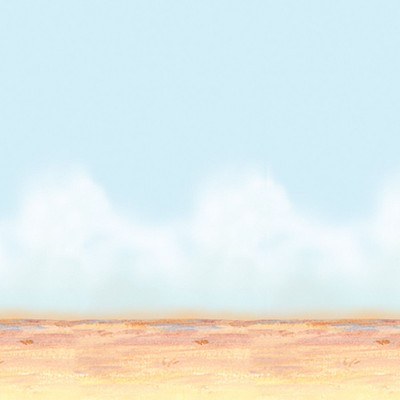 Beistle 4' x 30' Desert Sky and Sand Backdrop 52035