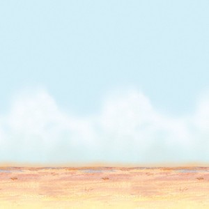 Beistle 4' x 30' Desert Sky and Sand Backdrop 52035 - 1 of 1