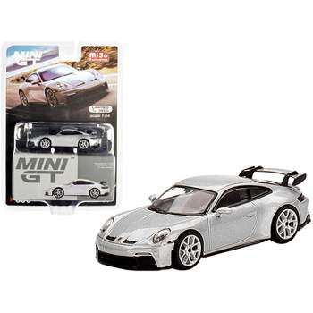 Porsche 911 (992) GT3 GT Silver Metallic Limited Edition to 3600 pcs Worldwide 1/64 Diecast Model Car by True Scale Miniatures