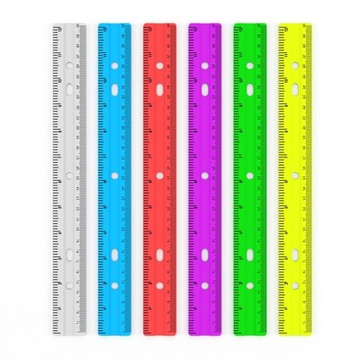18813: Rulers -Bulk, Assorted Colors (144 Packs)