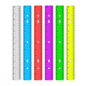 18813: Rulers -Bulk, Assorted Colors (144 Packs) - 1 of 4