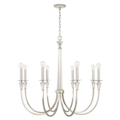 Capital Lighting Laurent 8 - Light Chandelier in  Polished Nickel