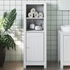vidaXL Bathroom Cabinet White Solid pine wood 15.7 in x 13.4 in x 43.3 in - 2 of 4