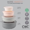 COOK WITH COLOR Wide Mixing Bowls with Lids 8 Piece Set PINK - 3 of 3