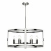 Hunter Fans 26" Astwood 6 Light Ceiling Chandelier Polished Nickel Finish - Transitional Design for Timeless Elegance - 2 of 4