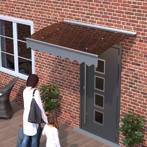 Aghana Digitals Premium DA Series Door Window Awning Canopy: 0.137Inch Solid Polycarbonate & - 1 of 3