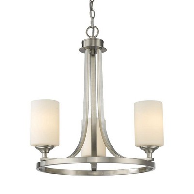 Z-Lite Bordeaux 3 - Light Chandelier in  Brushed Nickel