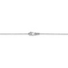Black Bow Jewelry 0.8mm, 14k White Gold, Diamond Cut Cable Chain Necklace - 4 of 4