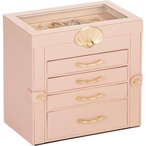 3-Drawer Jewelry Box and Display Organizer for Earrings and Necklaces - 1 of 4