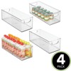 mDesign Plastic Baby Room Organizer Bin - Stackable Storage - 4 Pack - Clear, USA Made - 2 of 4
