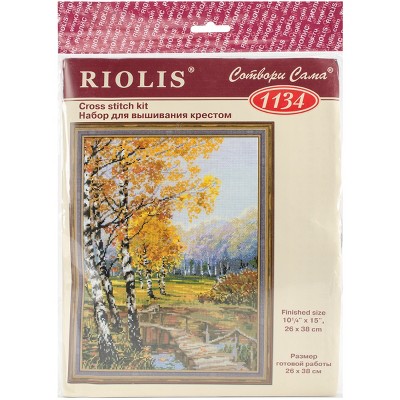 RIOLIS Counted Cross Stitch Kit 10.25"X15"-The Birches (14 Count)