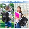 Mesh Backpack for School, Heavy Duty See Through Net Bookbag for Girls Boys, Semi-Transparent Black Backpack for Beach, Swimming, Sports, Work, Travel - 3 of 4