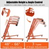 Heavy Duty Creeper - 440 Lbs Capacity, Adjustable Height 48'-66' with 4 Swivel Casters for Truck, Garage, Auto Repair & Maintenance - 3 of 4
