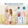 Kids Jewelry Organizer Cabinet with Full-Length Lighted Mirror, 46" Standing Jewelry Armoire with Drawers and Princess Crown Design - 2 of 4