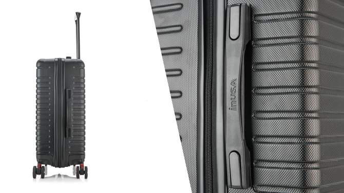 InUSA Deep Lightweight Hardside Medium Checked Spinner Suitcase, 2 of 10, play video