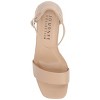 Journee Collection Women's Valenncia SuperNatural Shades Open Square Toe Ankle Strap Sandals - 4 of 4