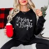 Simply Sage Market Women's Graphic Sweatshirt Merry and Bright Cursive - 2 of 4