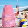 Generic 2 Packs Swim Bag Mesh Drawstring Backpack Oversized, Large Mesh Drawstring Backpack - 4 of 4