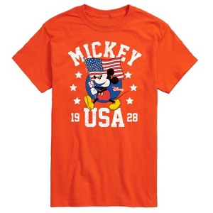 Men's - Disney - Mickey Mouse USA Flag 1928 Short Sleeve Graphic T-Shirt - 1 of 4