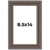 PosterPalooza | Photo Size Ornate Black Picture Frame - UV Acrylic, Foam Board Backing, Hanging Hardware - 2 of 4