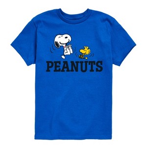 Boys' - Peanuts - Snoopy And Woodstock Short Sleeve Graphic T-Shirt - 1 of 4