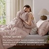 100% Washed Cotton Duvet Cover Minimalist Cotton Duvet Cover for All Seasons GentleSoft™ Plain Simple Bedding Set - 4 of 4