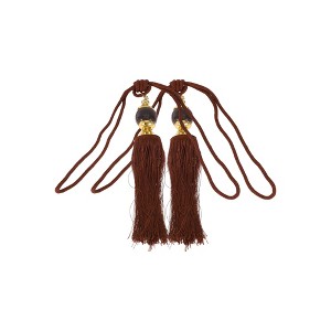 Unique Bargains Tassel Jade Ball Curtain Ties Polyester Imitation Jade 2 Pcs - 1 of 4