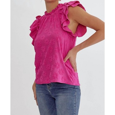 Women's Floral Embroidered Blouse - entro