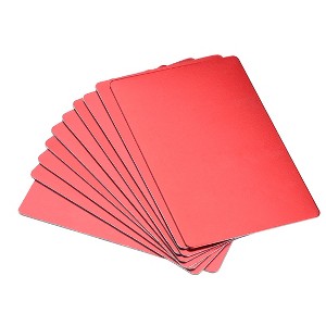 Unique Bargains DIY Laser Printing Office Engraving Blank Metal Card 10 Pcs - 1 of 4