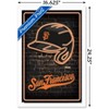 Trends International MLB San Franciso Giants - Neon Helmet 23 Framed Wall Poster Prints - 3 of 4