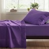 Twin Sheets Set - 3 Pieces Soft Twin Bed Sheets - Breathable & Cooling - Hotel Luxury - Easy Care Polyester Microfiber Bedding for Women, Men, Purple - 2 of 4