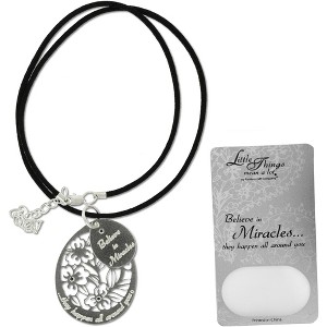 Pavilion Gift Company - Miracles Necklace - With 1.5" Teardrop Pendant - Pens - 1 of 3