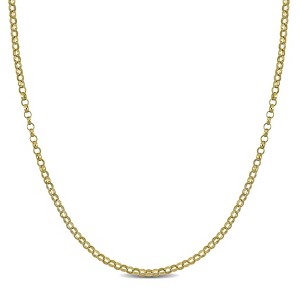 EVERLY JEWELRY | 14K Gold 1.5mm Rolo Chain Link Necklace, 16 inc - 1 of 4