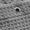 Waffle Weave Shower Curtain with Metal Hooks - 2 of 4
