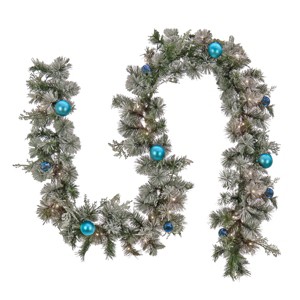 9' Prelit LED Tinkham Pine Garland Warm White Lights - National Tree Company - 1 of 4