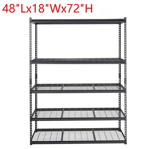 48"x18"x72" Storage Rack Shelf 5-Tier Adjustable Metal Shelving Units 2000 LBS Capacity - image 1 of 4