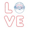 Juniors Womens Star Wars The Mandalorian Valentine's Day The Child Love Space Capsule T-Shirt - 2 of 4