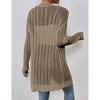BLUEMING Womens Long Sleeve Lightweight Open Front V-Neck Casual Cardigan Sweaters Outerwear - 2 of 4