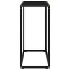 vidaXL Console Table Black Tempered Glass and Powder-Coated Steel Medium - 4 of 4