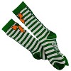 Crazy Dog T-Shirts Womens Orange Bow Green Stripe Socks Saint Patricks Day Cute Novelty Fun Feet - 2 of 4