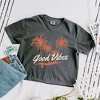 Simply Sage Market Women's  Good Vibes Palm Trees Short Sleeve Relaxed Fit Cropped Graphic Tee - 3 of 3