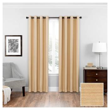 108"x52" Bryson Thermaweave Blackout Curtain Panel Beige - Eclipse