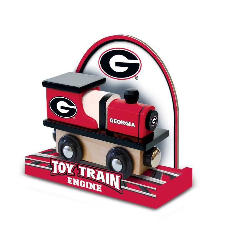 MasterPieces Officially Licensed NCAA Georgia Bulldogs Wooden Toy Train Engine For Kids, 4 of 6