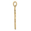 Black Bow Jewelry 14k Yellow Gold Polished Nugget Cross Pendant - 2 of 4