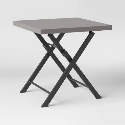 Henning Folding Patio Accent Table Brown - Threshold™