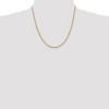 Black Bow Jewelry 2mm, 14k Yellow Gold, Singapore Chain Necklace - 2 of 4