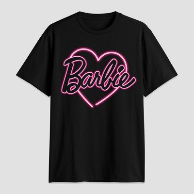 Men's Barbie Short Sleeve Graphic T-Shirt - Black XXL