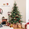Costway 6/7 FT Artificial Christmas Tree with 830 Branch Tips 260 LED Lights 8 Lighting Modes - 4 of 4